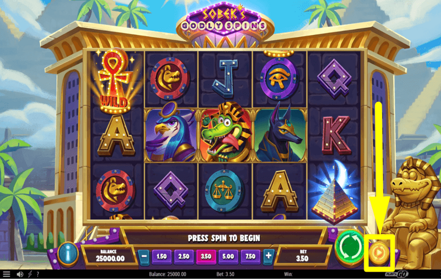 Sobeks Godly Spins DÉMARRER LES TOURS AUTOMATIQUES.