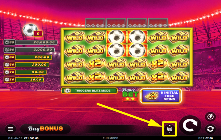 Soccer Storm Hold and Win НАЗНАЧИТЬ ЗНАЧЕНИЕ СТАВКИ.
