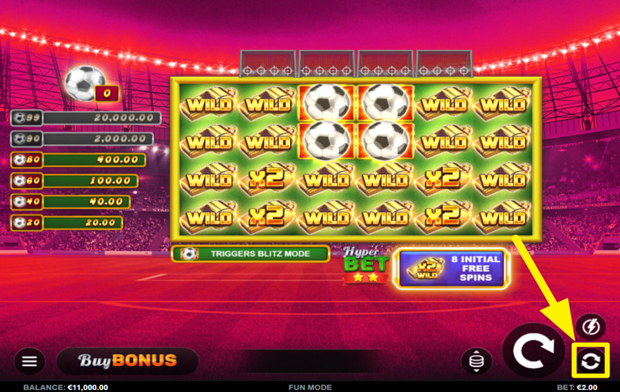 Soccer Storm Hold and Win ИСПОЛЬЗУЙТЕ ФУНКЦИЮ АВТОВОСПРОИЗВЕДЕНИЯ.
