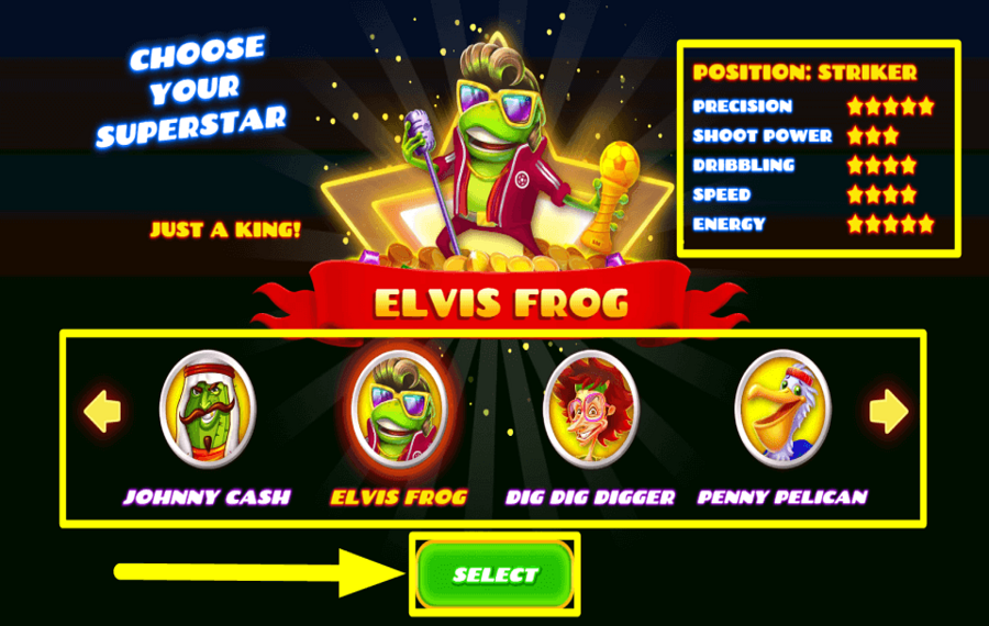 Soccermania SELECCIONA TU SUPERESTRELLA.