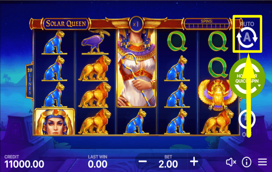 Solar Queen SPIN AUTOMATICALLY.