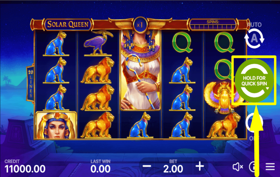 Solar Queen START THE GAME.