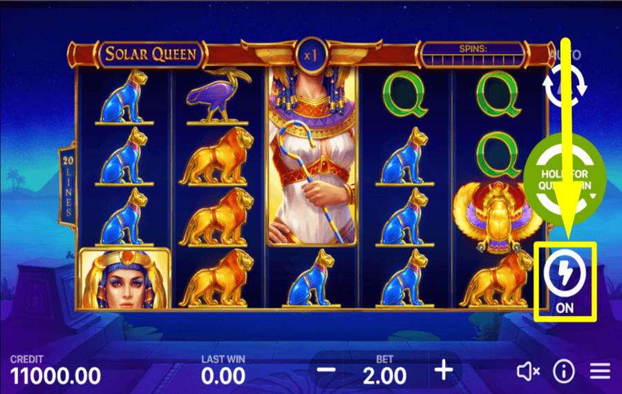 Solar Queen SPEED UP THE GAME.