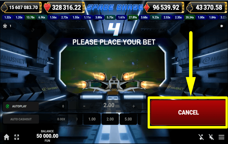 Space Chase RETIREZ VOTRE PARI.
