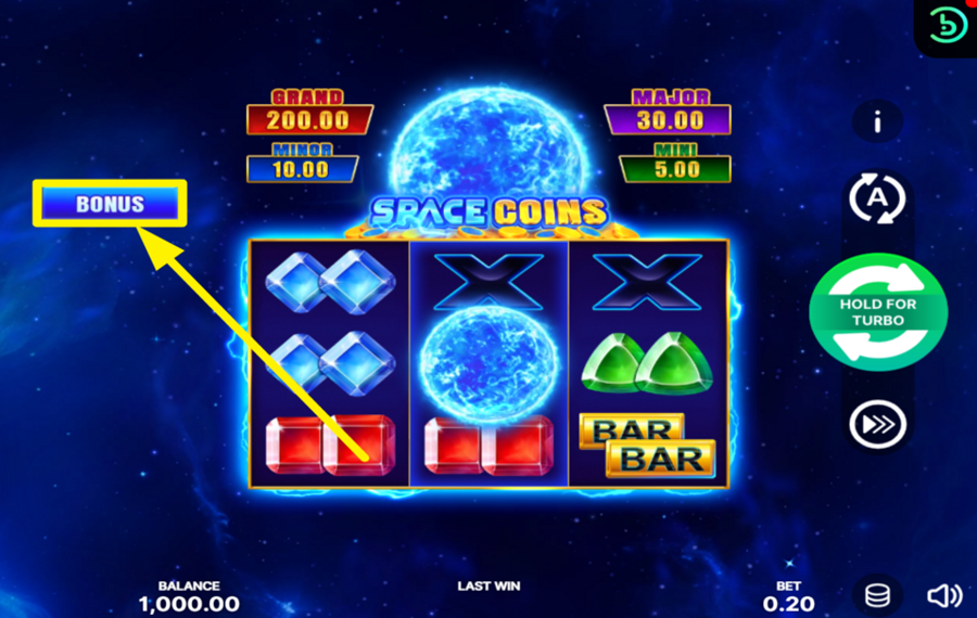 Space Coins Hold and Win Rendez-le intéressant !