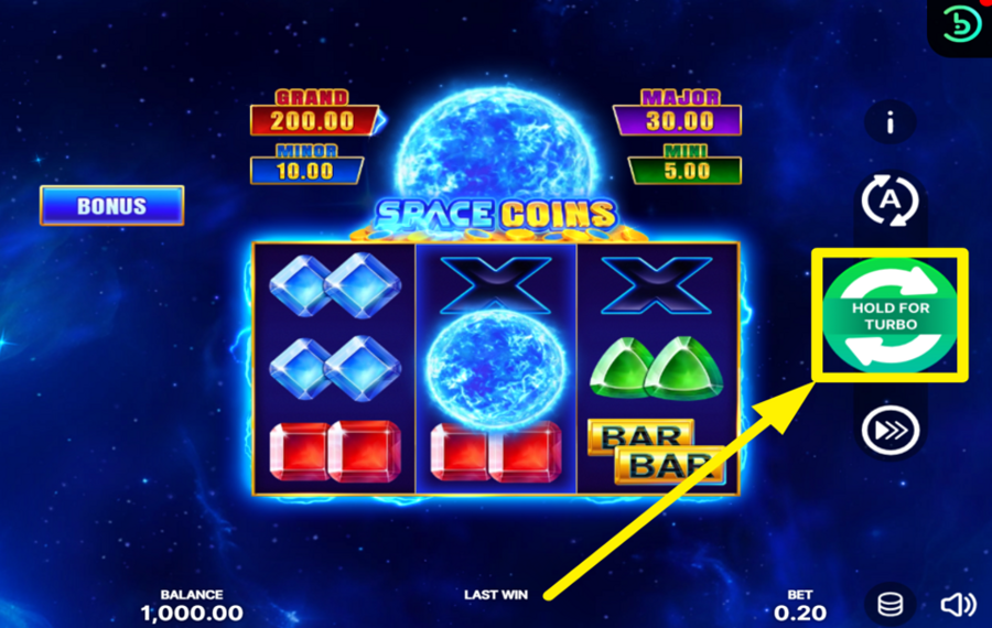 Space Coins Hold and Win ATTIREZ L'ENGOUEMENT.