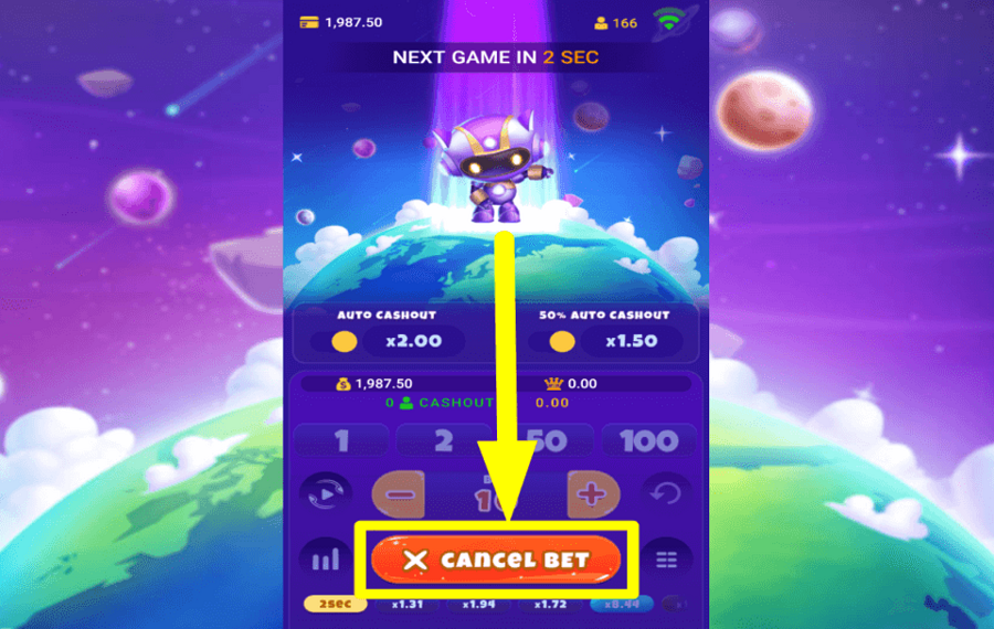 Space Crasher ОТМЕНИТЕ ВСЕ СТАВКИ.