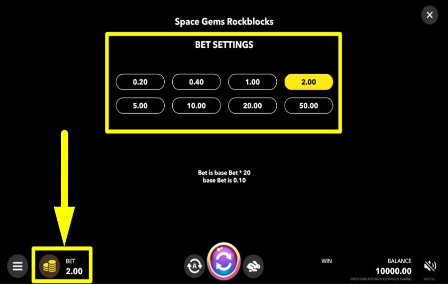 Space Gems Rockblocks ДЕЛАЙТЕ СТАВКУ.