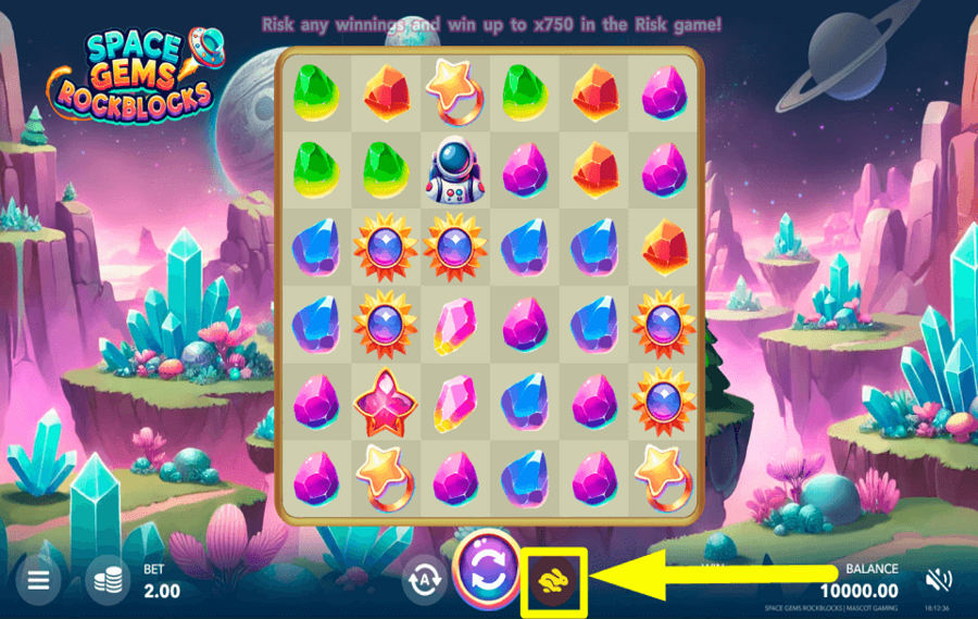 Space Gems Rockblocks КОНТРОЛИРУЙТЕ СКОРОСТЬ.