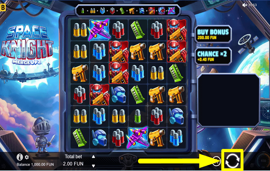 Space Knight Merge Up 2 DREHT DIE ROLLEN.