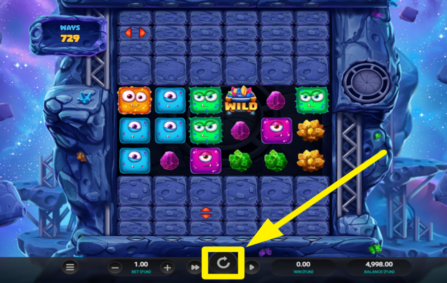 Space Miners Dream Drop SPIN THE REELS.