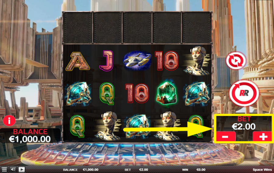 Space Wins ОПРЕДЕЛИТЕ ОБЩУЮ СТАВКУ.