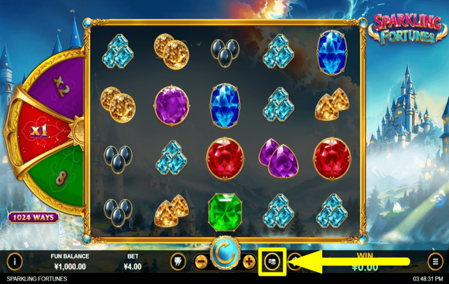 Sparkling Fortunes STAKE MORE COINS.