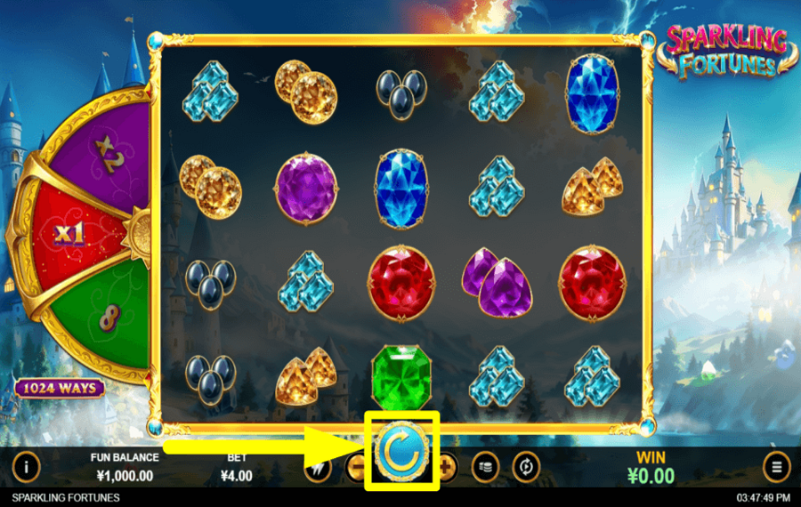 Sparkling Fortunes START GAMBLING.