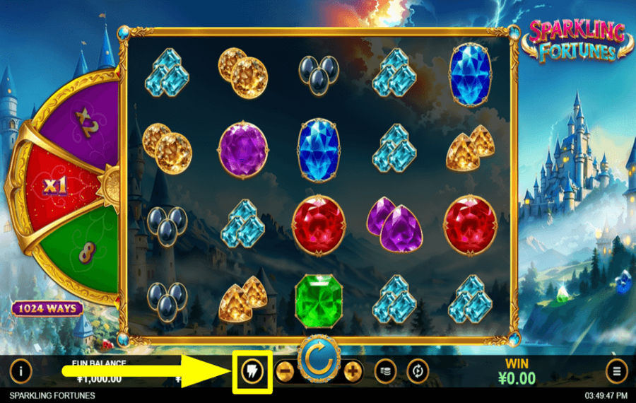 Sparkling Fortunes STEP UP YOUR GAME.