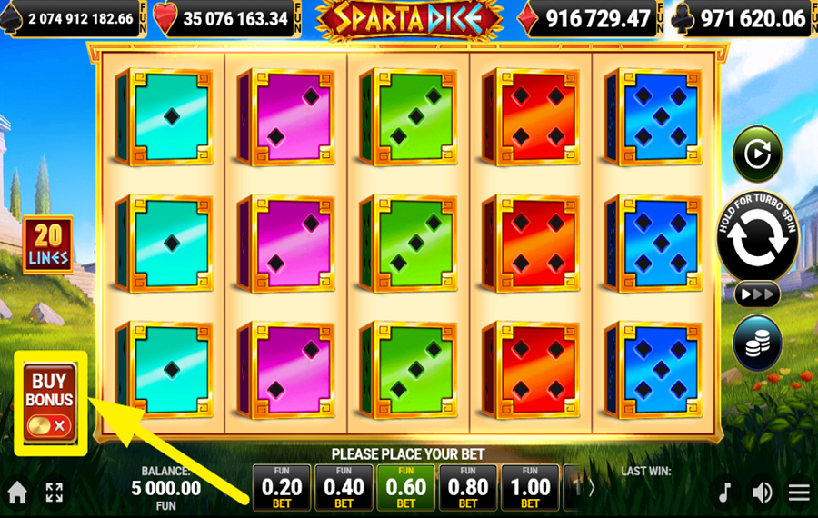 Sparta Dice GRATISDREHUNGEN, MEHR GEWINNE?