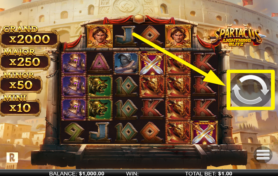 Spartacus Lightning Blitz JOIN THE SPINNING.