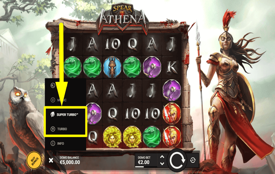 Spear of Athena BESCHLEUNIGE DAS SPIEL.