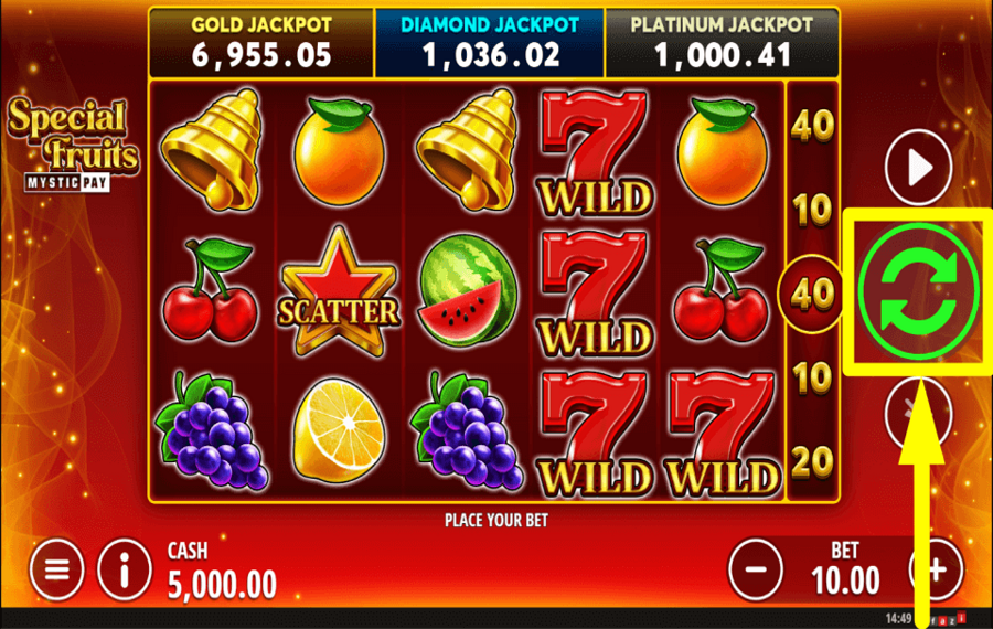 Special Fruits COMMENCE THE GAME.