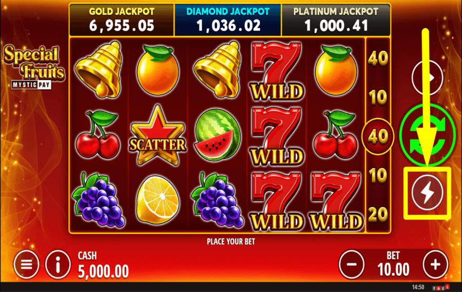 Special Fruits CONTROL GAME SPEED.