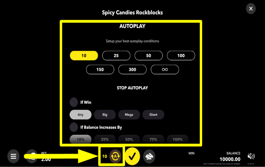 Spicy Candies Rockblocks ACTIVATE AUTOPLAY.