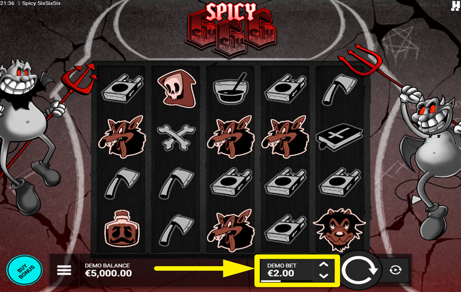 Spicy SixSixSix ASSIGN A BET VALUE.