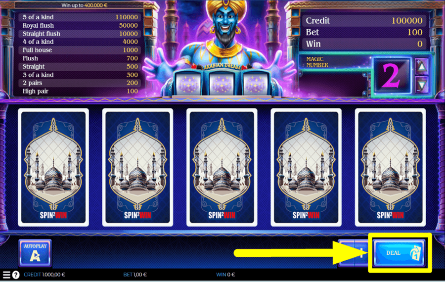 Spin2Win Arabian Dream COMMENCEZ À JOUER.