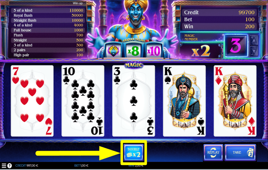 Spin2Win Arabian Dream PRENEZ DES RISQUES.