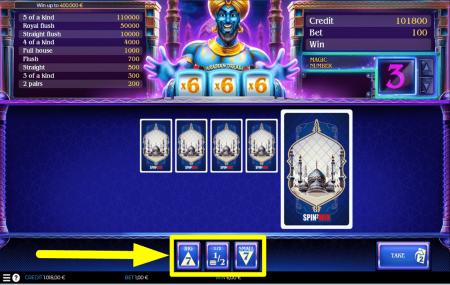 Spin2Win Arabian Dream MISEZ PLUS.