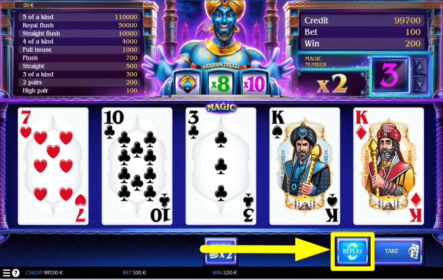 Spin2Win Arabian Dream REJOUEZ.