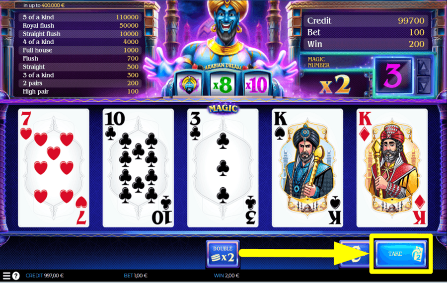 Spin2Win Arabian Dream REMPORTEZ LE PRIX.