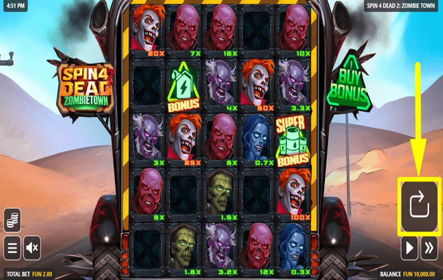 Spin 4 Dead 2 Zombietown COMMENCEZ À JOUER.