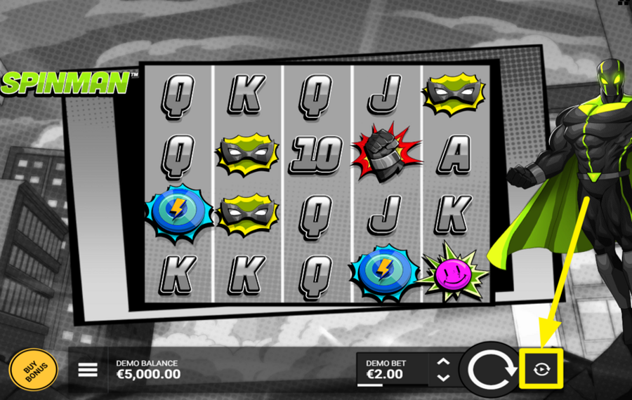 Spinman ACTIVAR JUEGO AUTOMÁTICO.