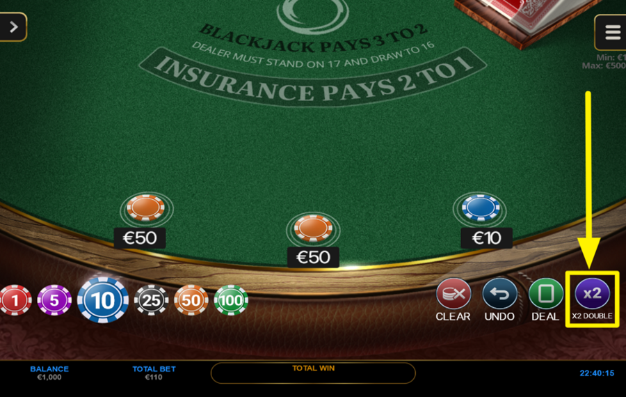 Spinoro Blackjack AUGMENTEZ VOTRE MISE RAPIDEMENT !