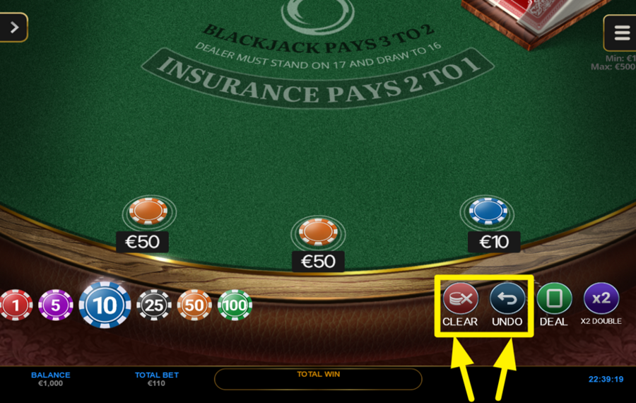 Spinoro Blackjack RÉPAREZ OU RÉINITIALISEZ VOS PARIS.