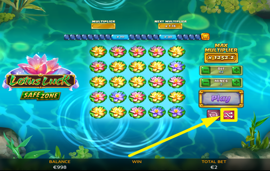 Spinoro Lotus Luck REVEAL A RANDOM TILE.