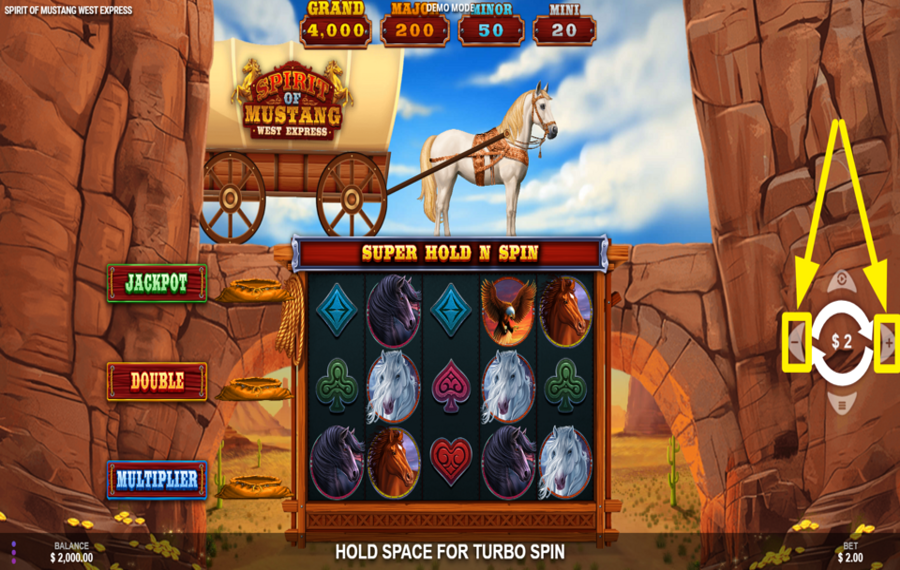 Spirit of Mustang West Express ATTRIBUER UNE VALEUR DE PARI.