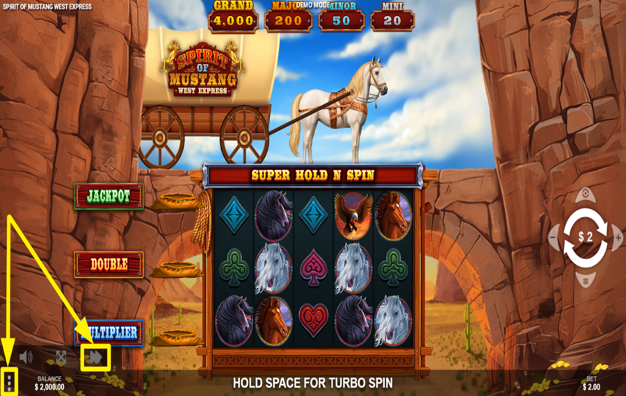 Spirit of Mustang West Express MAXIMISEZ LA VITESSE.