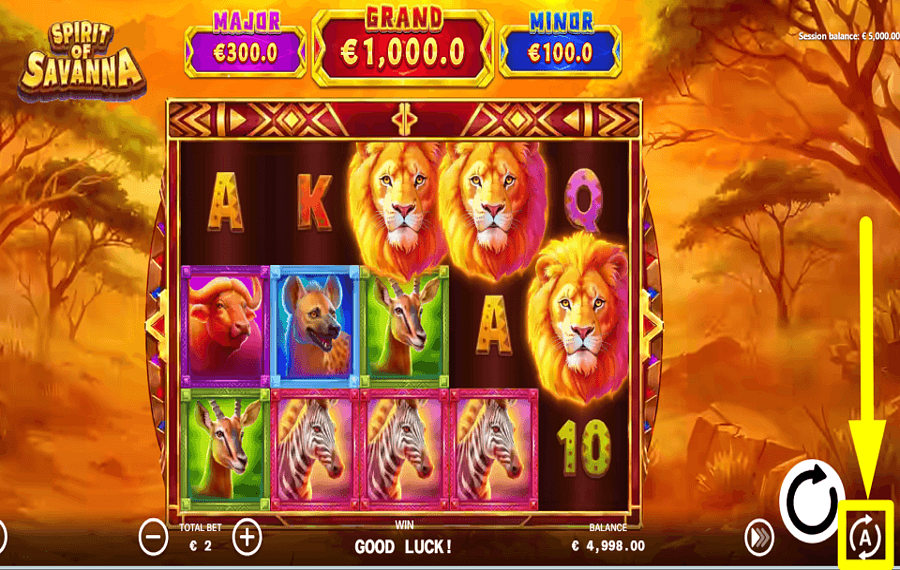 Spirit of Savanna ПРОДОЛЖИТЬ В АВТОМАТИЧЕСКОМ РЕЖИМЕ.