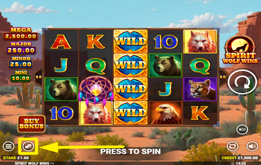 Spirit Wolf Wins FESTLEGEN SIE IHREN EINSATZ.