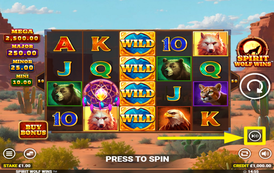 Spirit Wolf Wins BESCHLEUNIGEN SIE DIE AKTION!