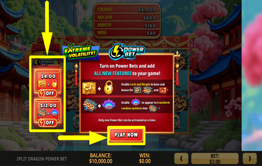 Split Dragon Power Bet ПРИМЕНЯЙТЕ СИЛЬНЫЕ СТАВКИ.