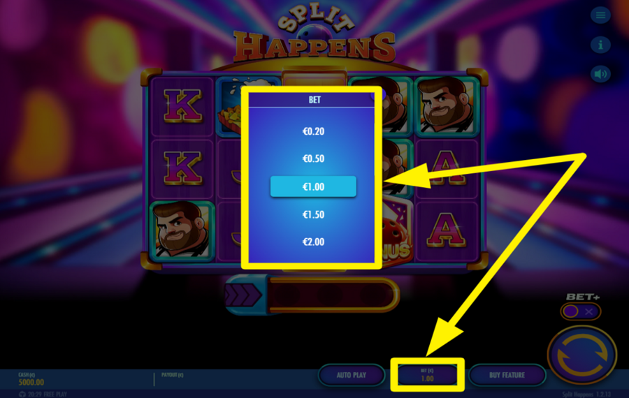 Split Happens SPECIFICA LA TUA SCOMMESSA.