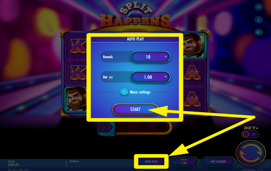 Split Happens UTILIZZARE LA RIPRODUZIONE AUTOMATICA.