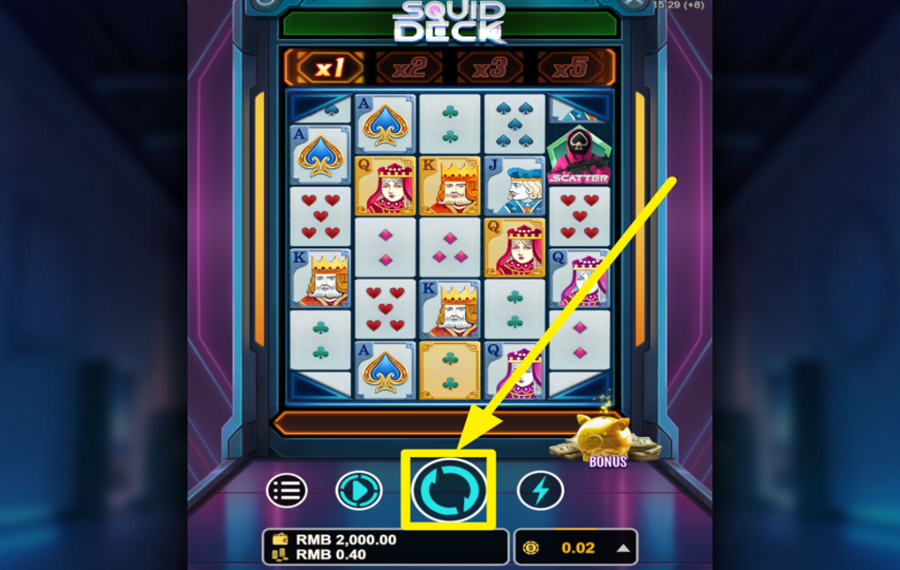 Squid Deck SPIN THE REELS.