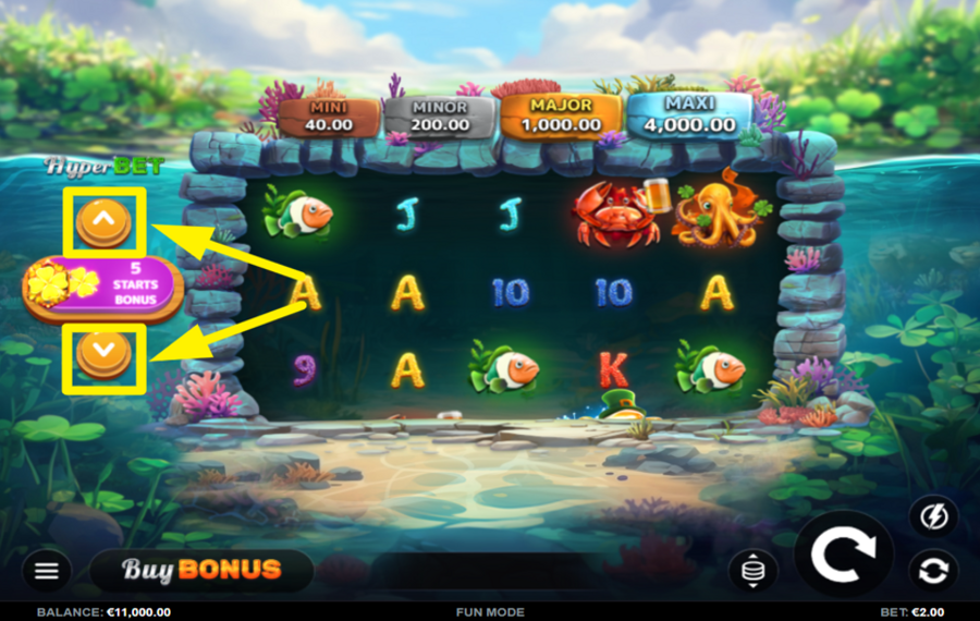 St Patricks Aqua Magic Hold and Win LEVEL UP WITH HYPERBET.