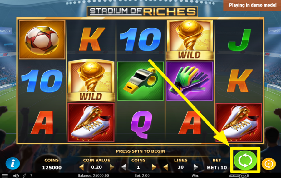 Stadium of Riches Крутись ради успеха!