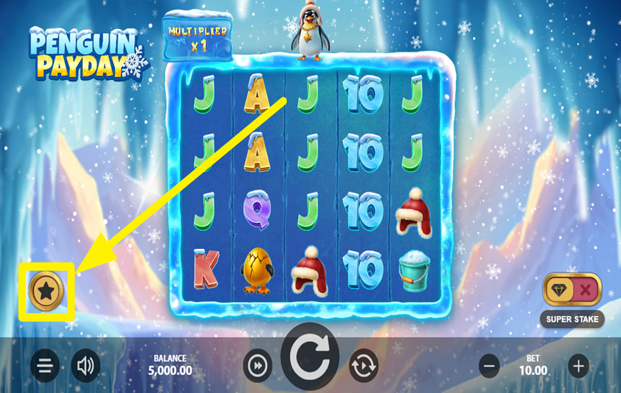 StakeLogic Penguin Payday ACQUISTA UN ROUND BONUS.