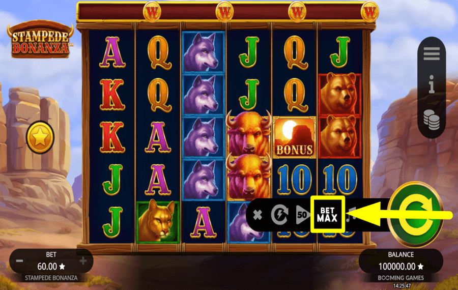 Stampede Bonanza Учитывайте высокие ставки.