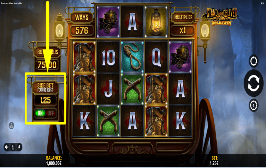 Stand and Deliver ВЫБЕРИТЕ БОКОВУЮ СТАВКУ.